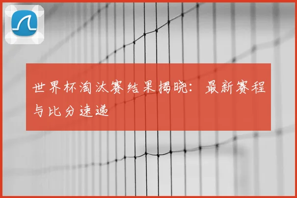 世界杯淘汰赛结果揭晓：最新赛程与比分速递